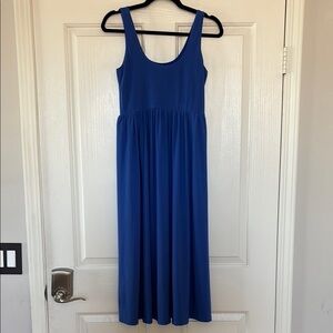 Comfortable Blue Sleeveless Dress